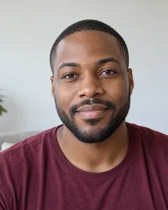 Source selfie for “Curls and a full beard”